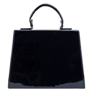 Foto 3 | Bolso Para Dama Negro Charol Leopardo Sintetico Melanie Nueva Imagen