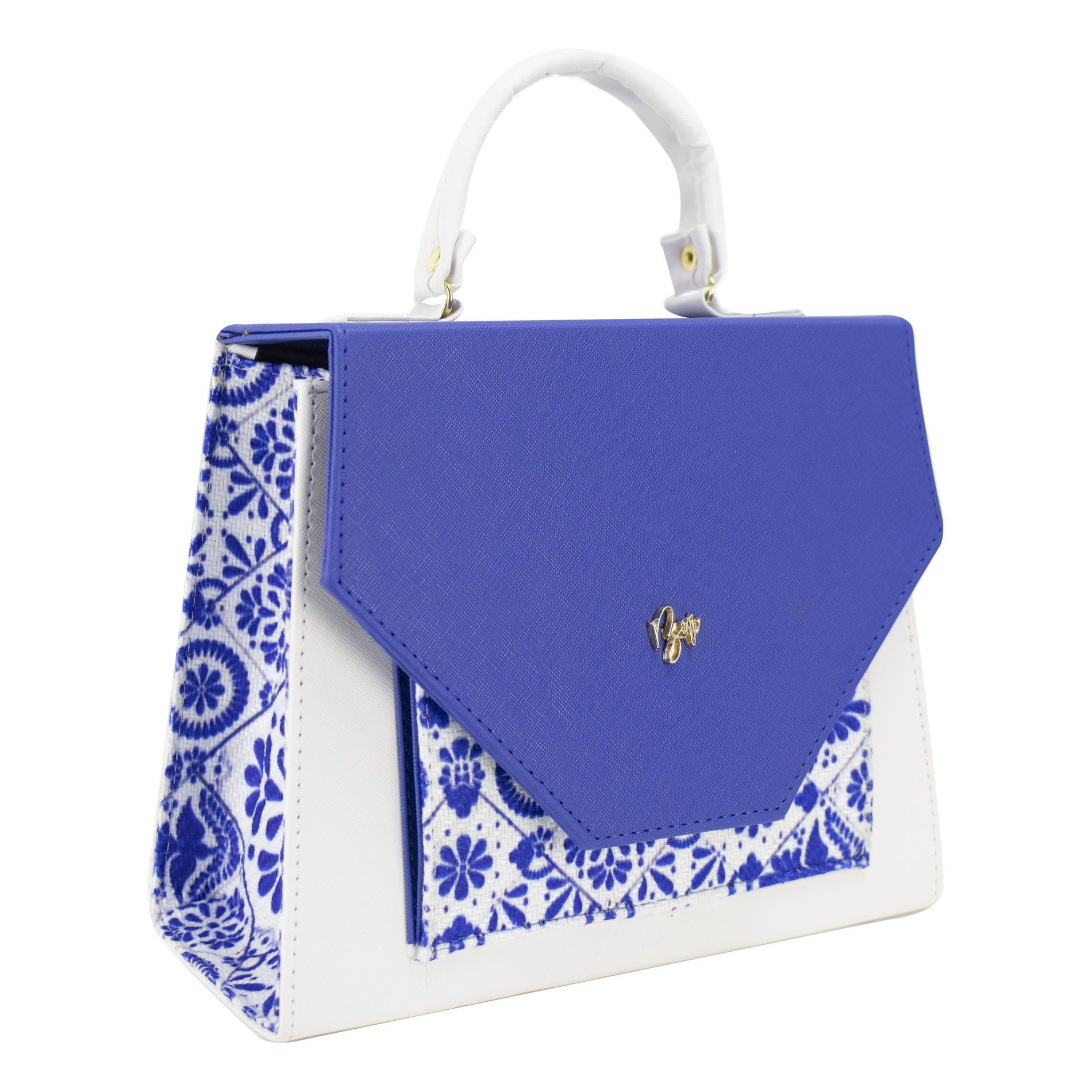 Foto 2 | Bolso Para Dama Azul Rey Yute Talavera Sintetico Melanie Nueva Imagen
