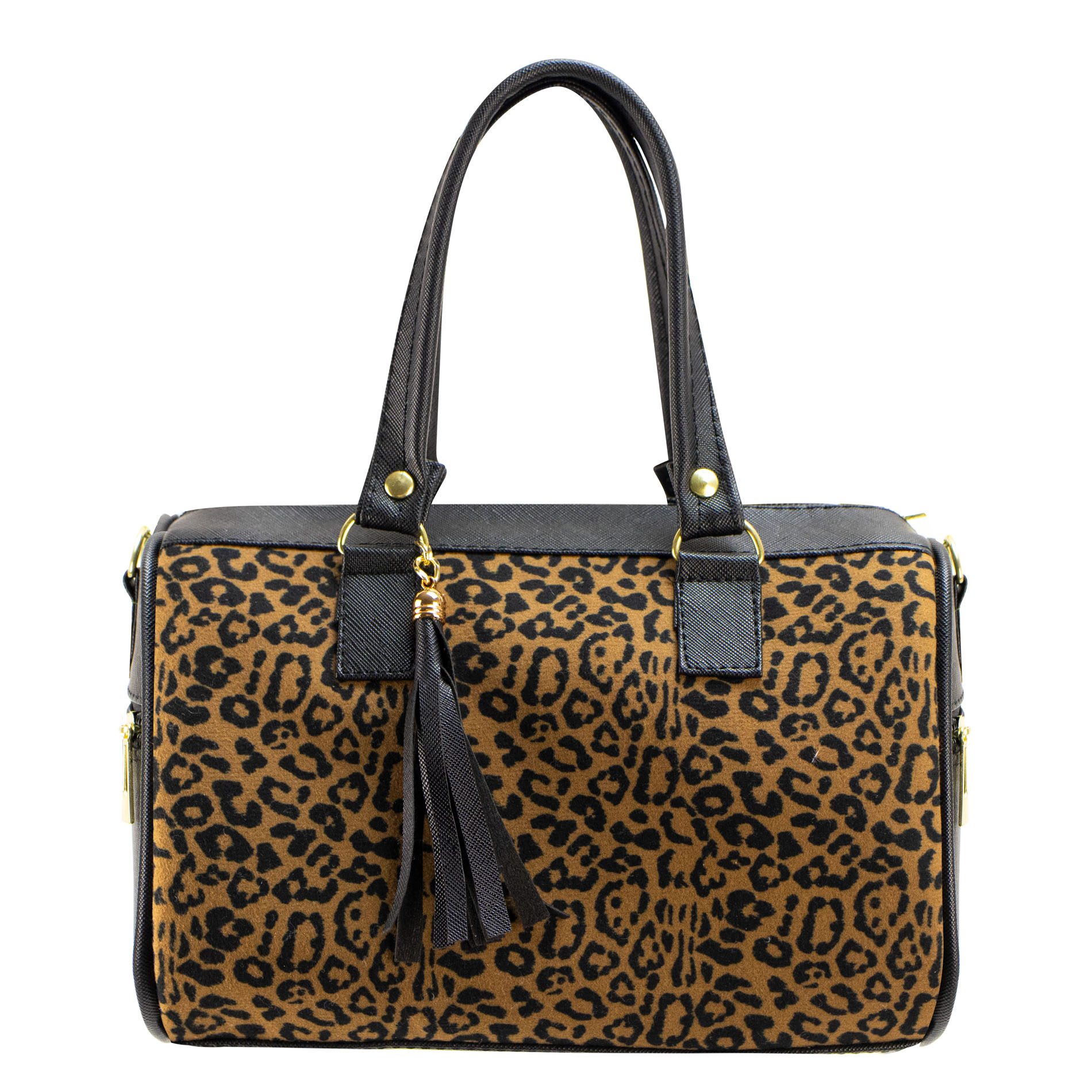Foto 2 pulgar | Bolso Para Dama Negro Leopardo Felino Sintetico Kimberly  Nueva Imagen