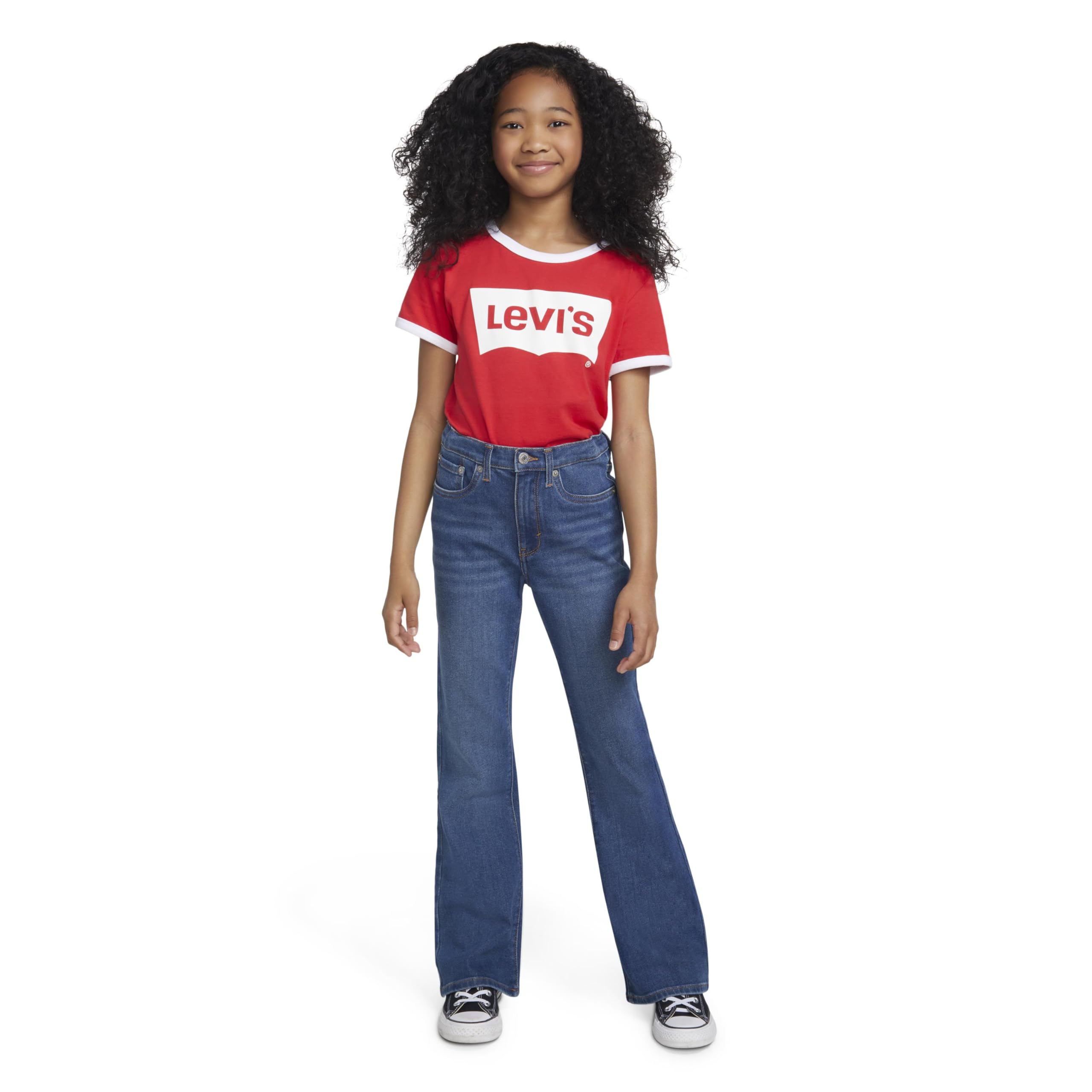 Foto 7 | Vaqueros Levi's Flare Double Talk Para Niñas - Venta Internacional.