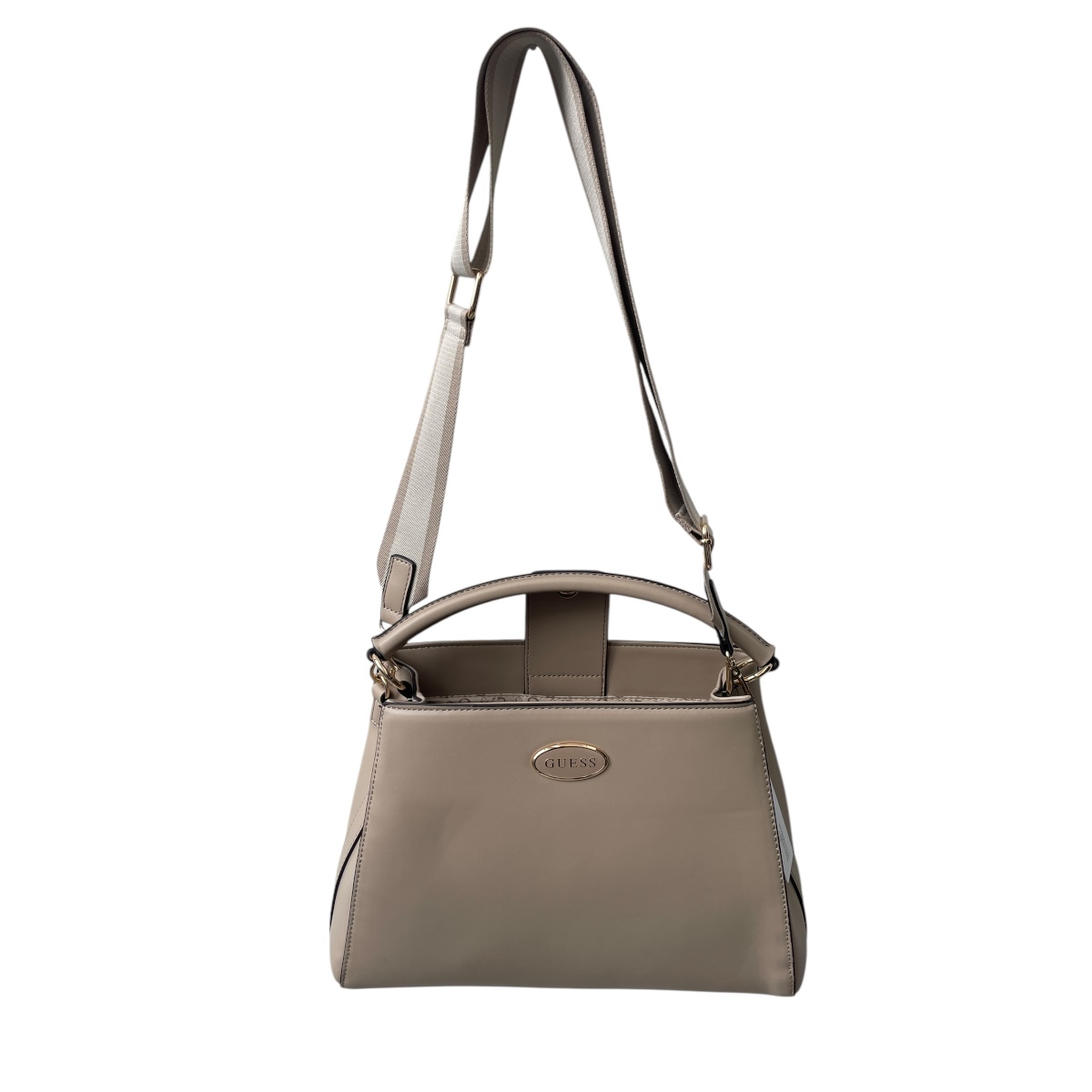 Foto 4 | Bolsa Para Dama Satchel Oakbank Taupe Guess