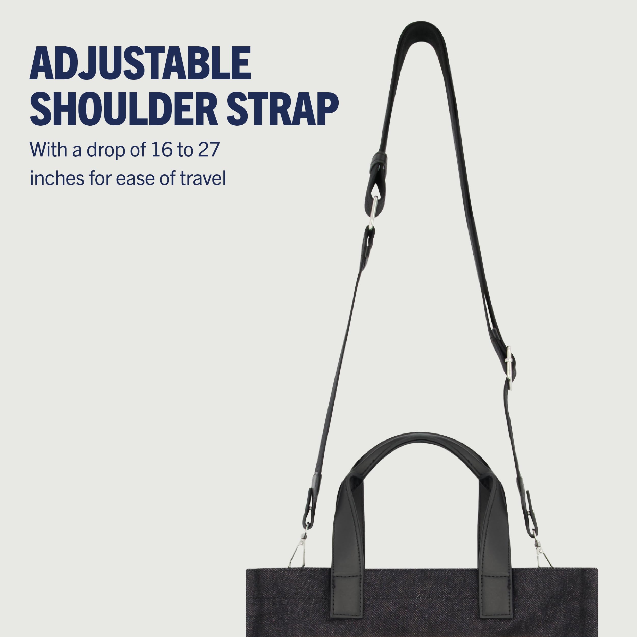 Foto 5 pulgar | Bolsa True Religion Tote Travel Shoulder Black Denim - Venta Internacional