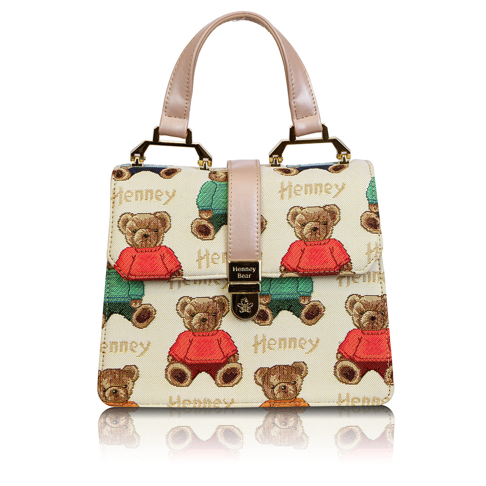 Foto 4 pulgar | Bolsa Henney Bear 179 Multicolor Bear