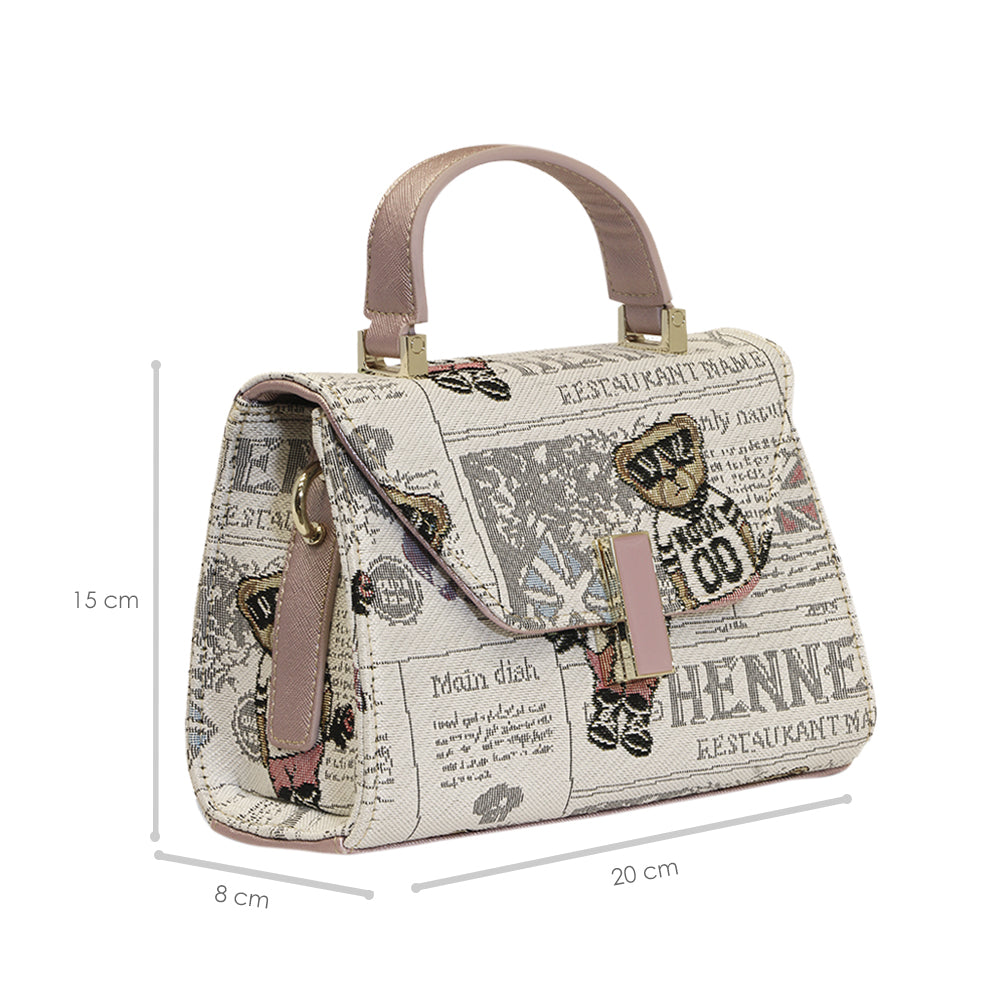 Foto 6 pulgar | Bolsa Henney Bear H-225 Newspaper