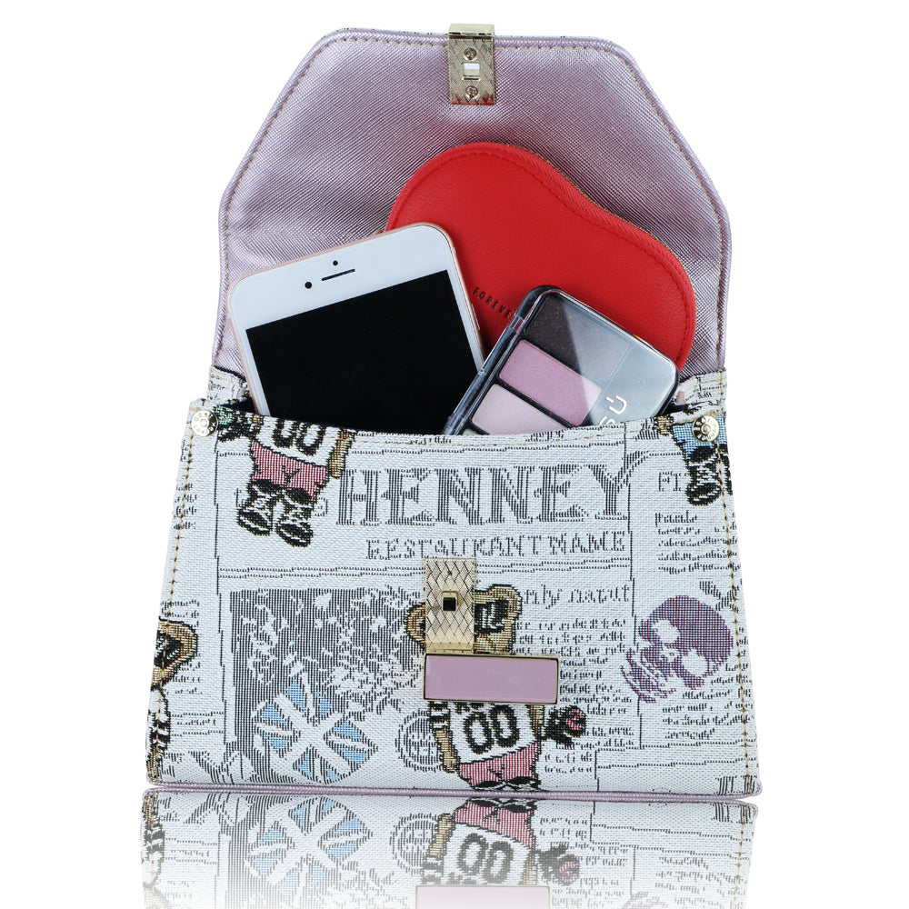 Foto 8 pulgar | Bolsa Henney Bear H-225 Newspaper