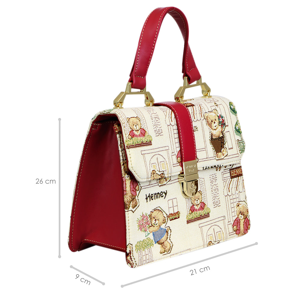 Foto 2 | Bolsa Henney Bear 179 Floral Bear