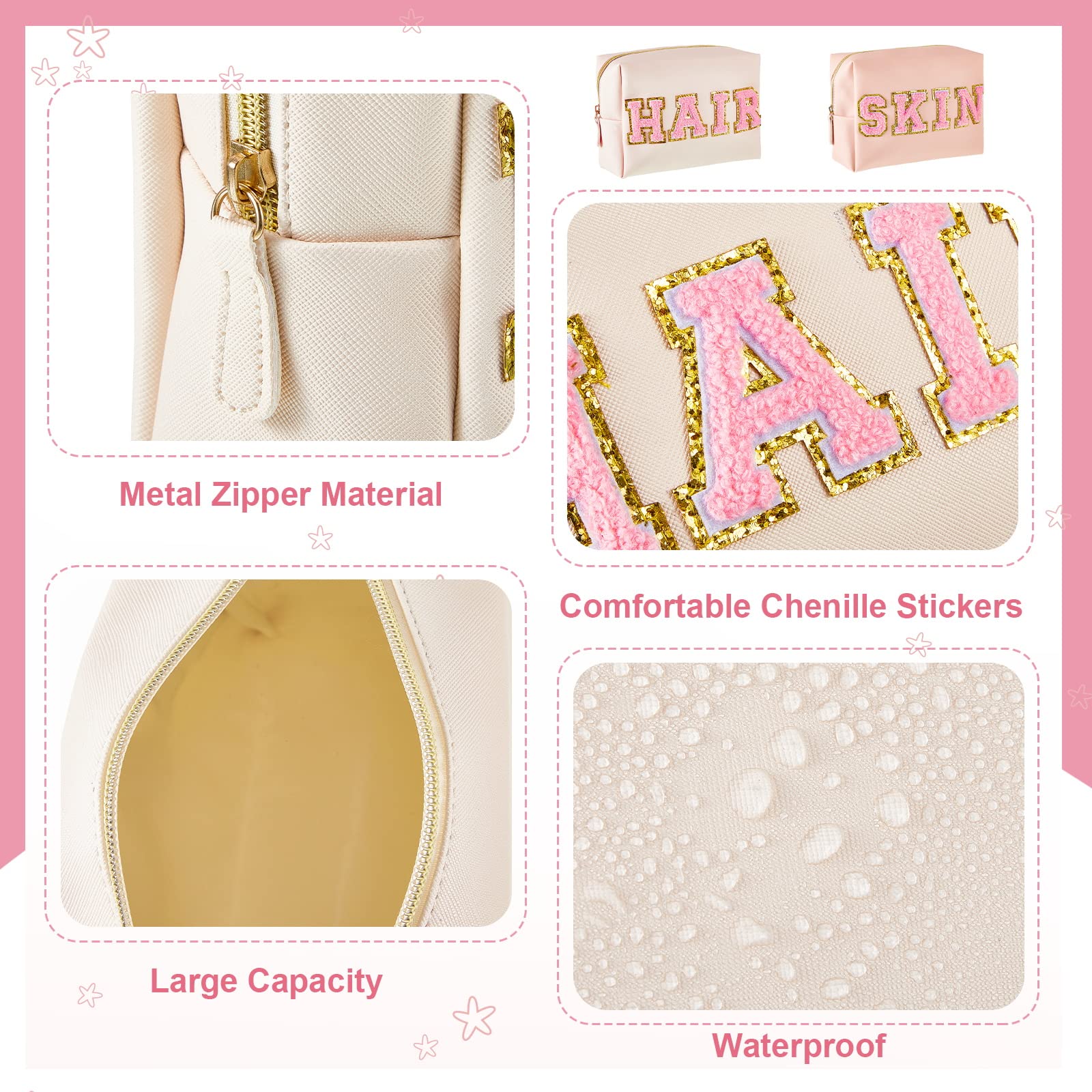 Foto 3 | Cosmetiqueras Patelai de 2 Piezas-Venta Internacional