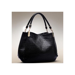 Foto 1 | Bolso De Mano Para Mujer De Piel Granulada De Cocodrilo De Gran Capacidad - Venta Internacional.