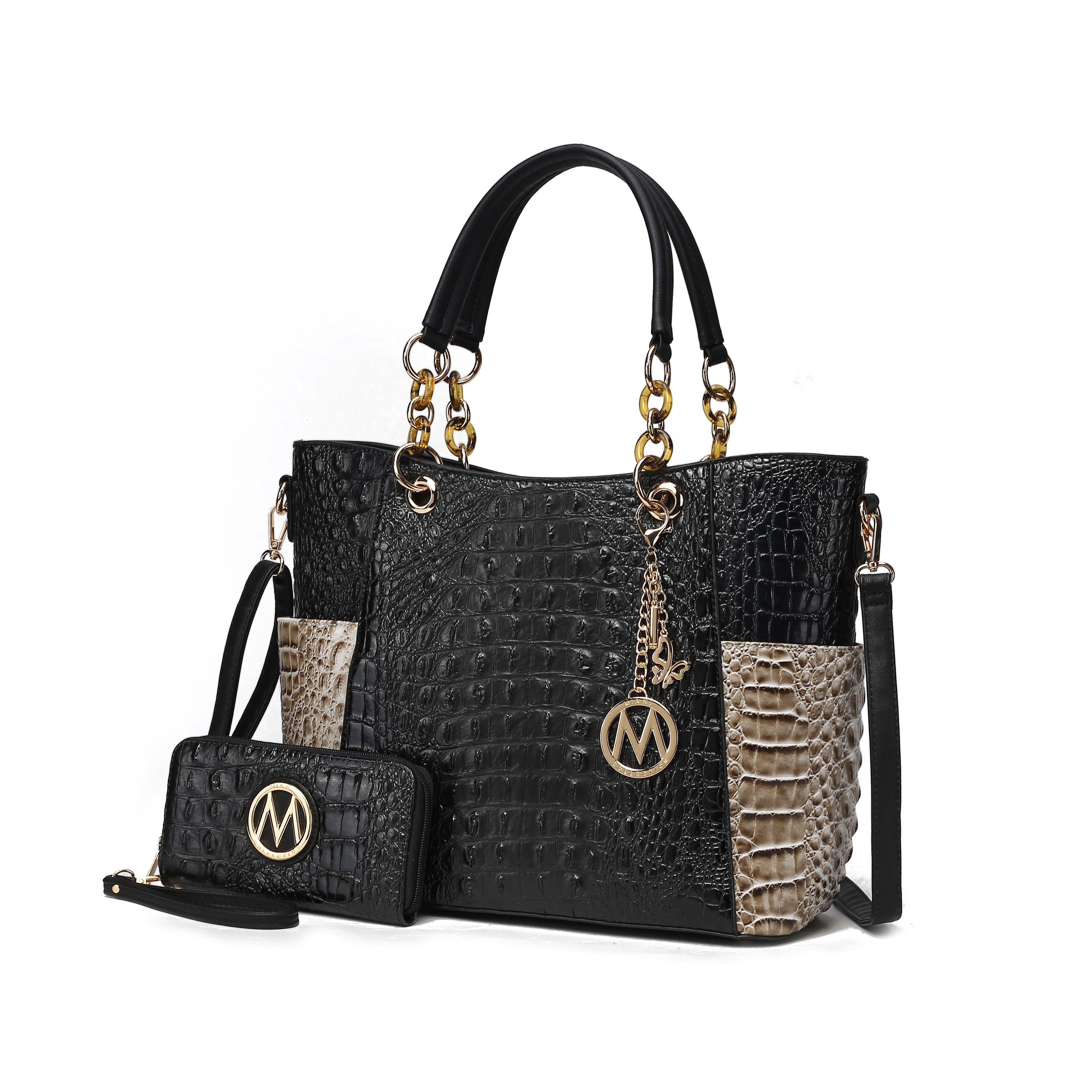 Foto 1 | Bolsa De Mano Mkf Collection Merlina Con Estampado De Cocodrilo Sintético - Venta Internacional.
