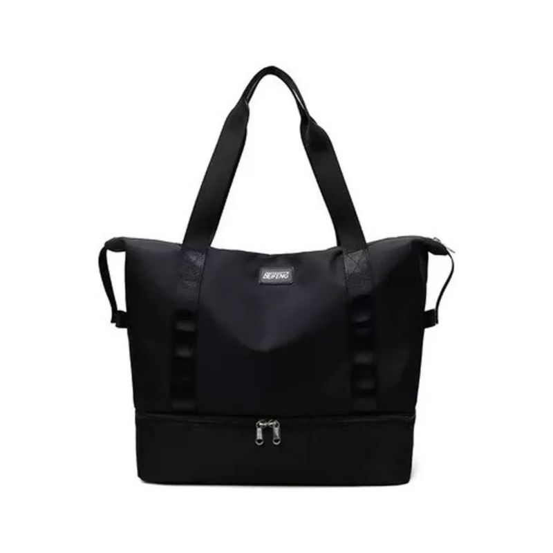 Foto 2 pulgar | Bolsa De Viaje Y Gimnasio Para Mujer, Poliéster Duradero, Negra, 37 L De Capacidad - Venta Internacional.
