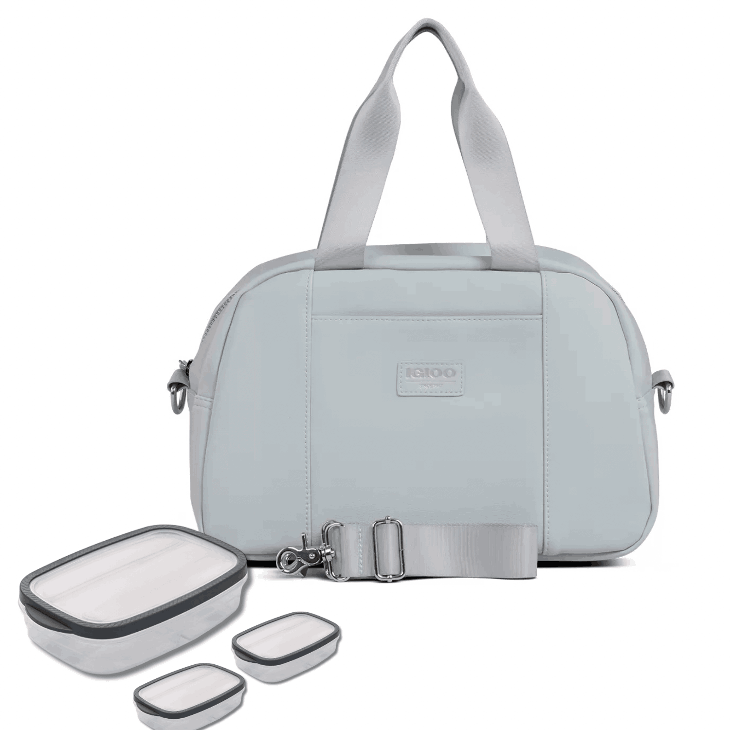 Foto 2 | Lonchera Térmica Igloo Luxe Piel Vegan Con 3 Topers + Correa-justclick Mx