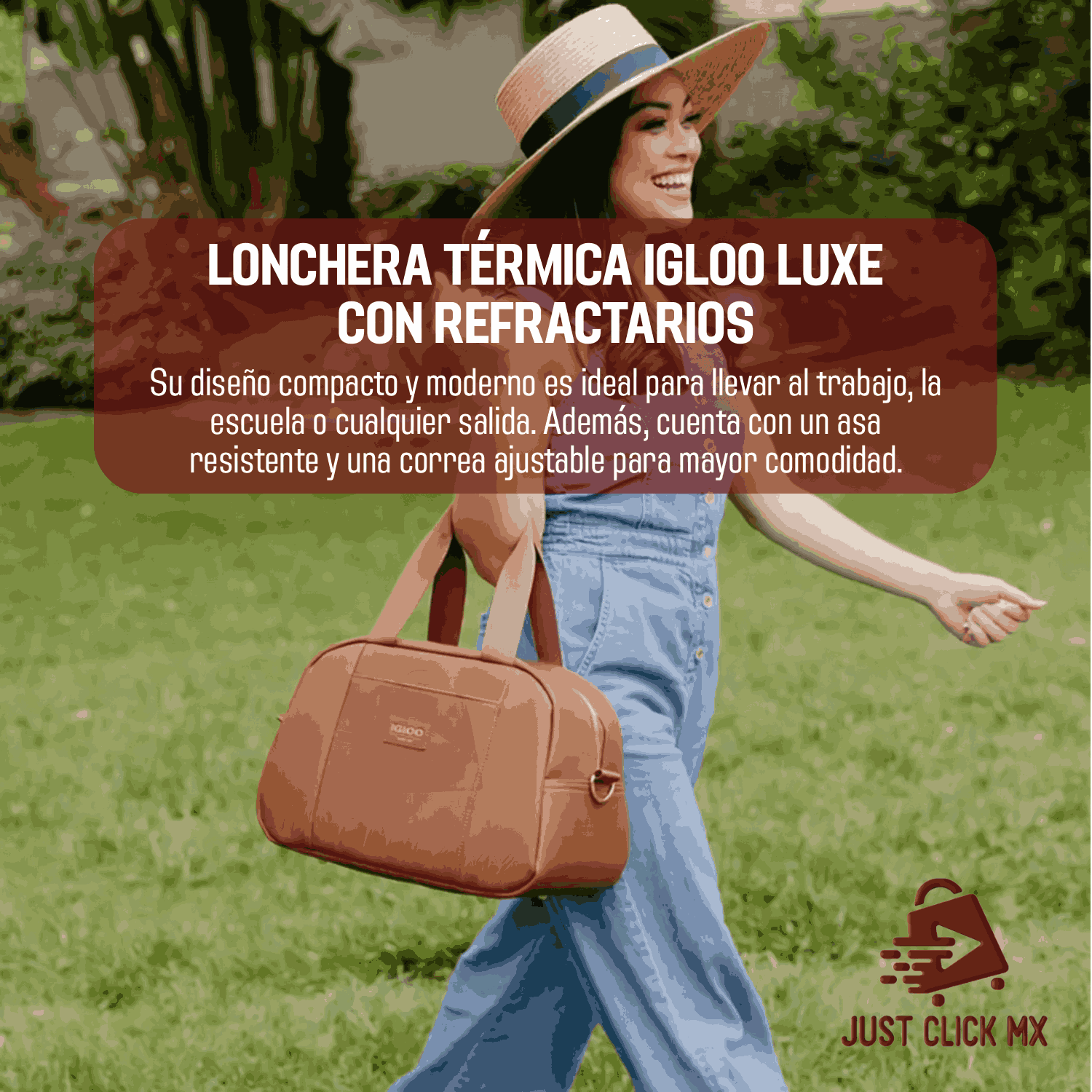Foto 3 | Lonchera Térmica Igloo Luxe Piel Vegan Con 3 Topers + Correa-justclick Mx