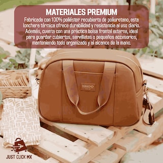 Foto 4 | Lonchera Térmica Igloo Luxe Piel Vegan Con 3 Topers + Correa-justclick Mx