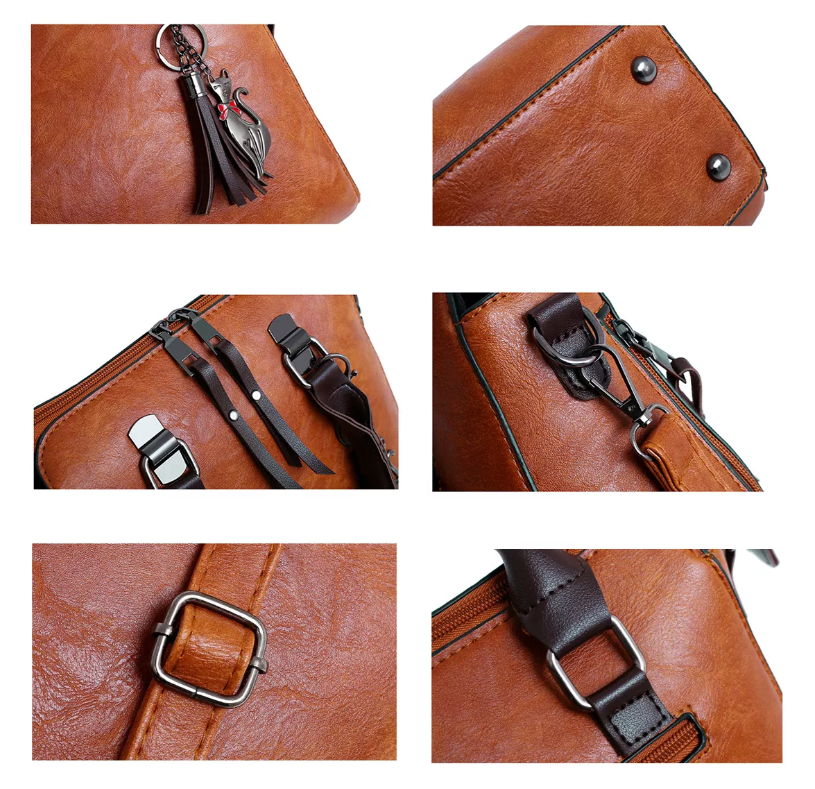 Foto 4 pulgar | Set 4 Bolsas De Dama Xtellar Cat Rosa Red
