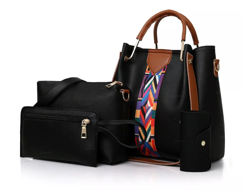 Set 4 Bolsas Mujer Xtellar Negro Shen