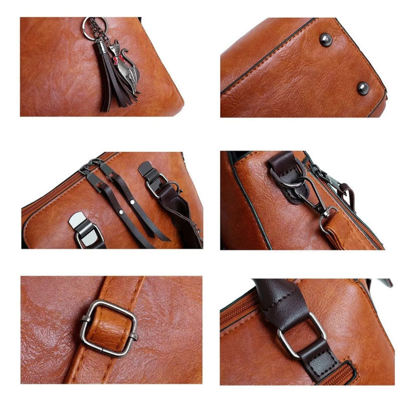 Foto 4 | Set 4 Bolsas Xtellar Cat Mujer Marron
