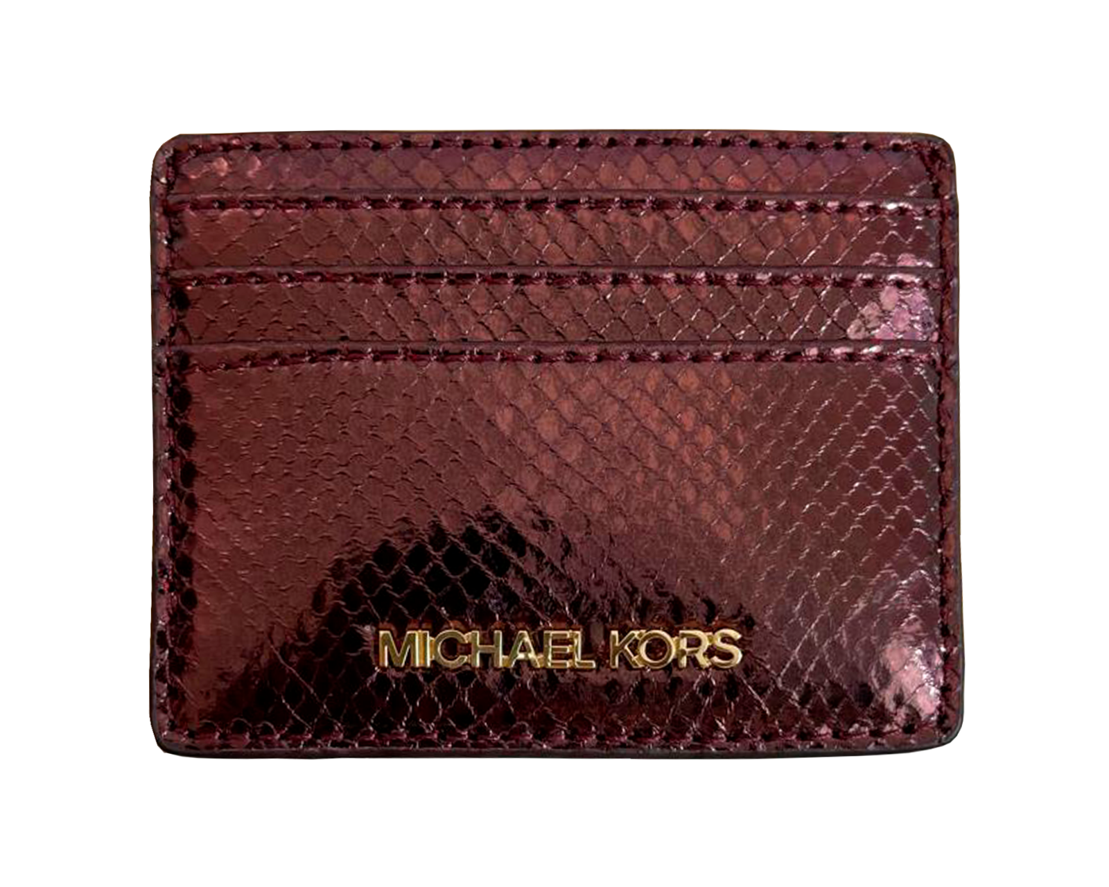 Foto 6 pulgar | Bolsa Michael Kors Medium Pouch And Card Case Gift Set 35f4ggzd6m Color Vino
