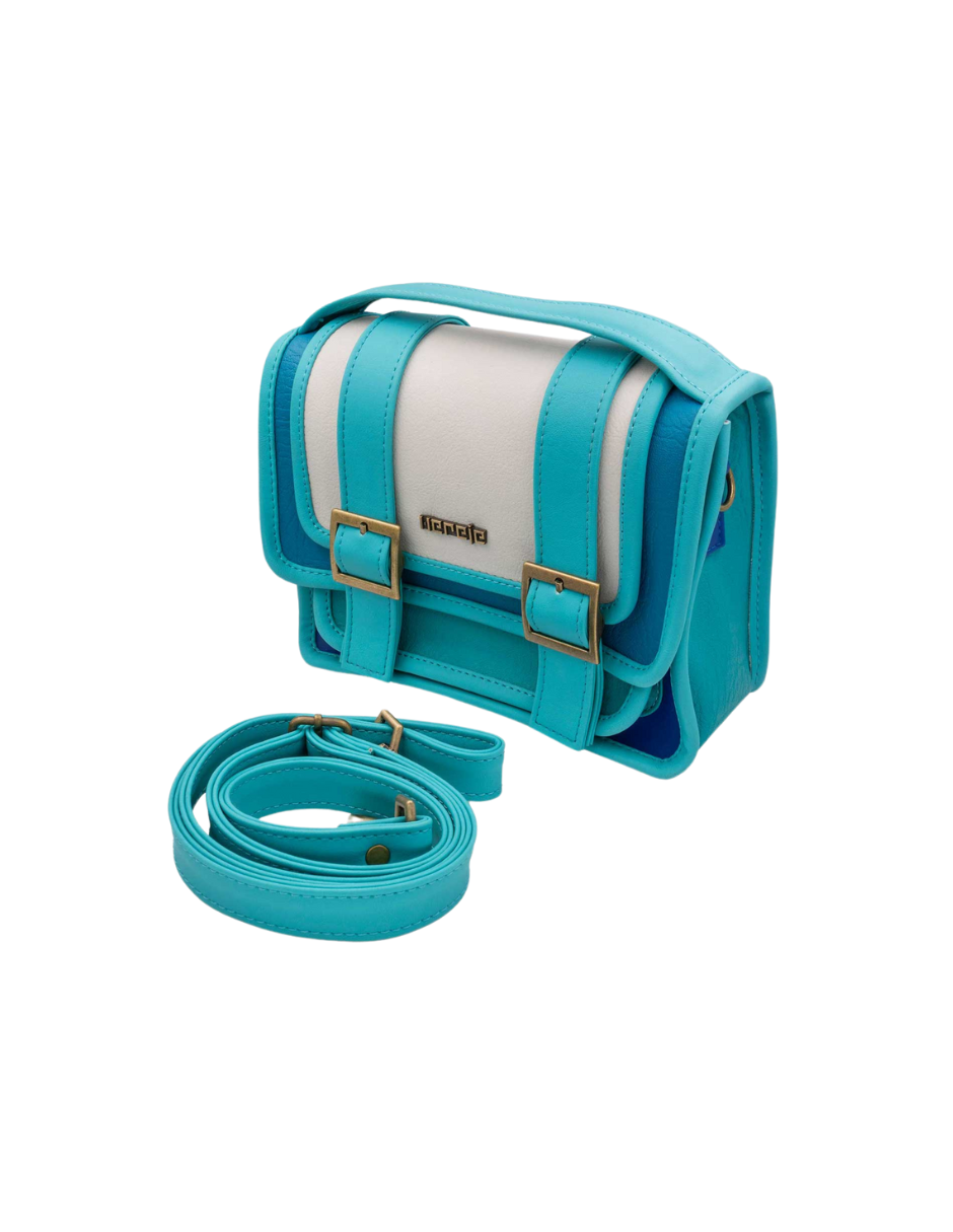 Foto 2 | Bolso De Mano Ivy Grande Color Azul Hereje Para Dama