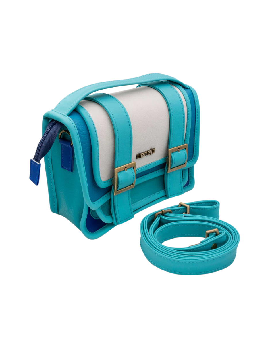Foto 3 | Bolso De Mano Ivy Grande Color Azul Hereje Para Dama