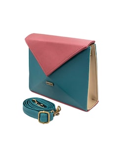 Foto 2 | Bolso De Mano Nina Color Celeste Hereje Para Dama