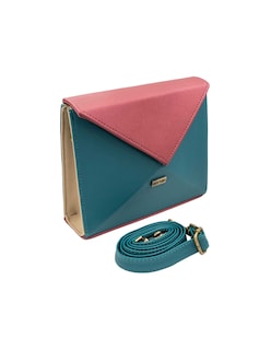 Foto 3 | Bolso De Mano Nina Color Celeste Hereje Para Dama