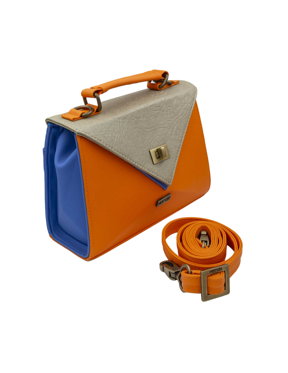 Foto 2 | Bolso De Mano Mini Siena Color Naranja Hereje Para Dama