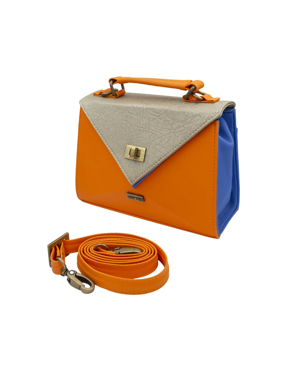Foto 3 | Bolso De Mano Mini Siena Color Naranja Hereje Para Dama