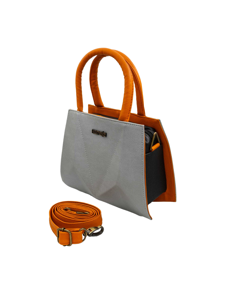 Foto 2 | Bolso De Mano New Francia Color Gris Hereje Para Dama