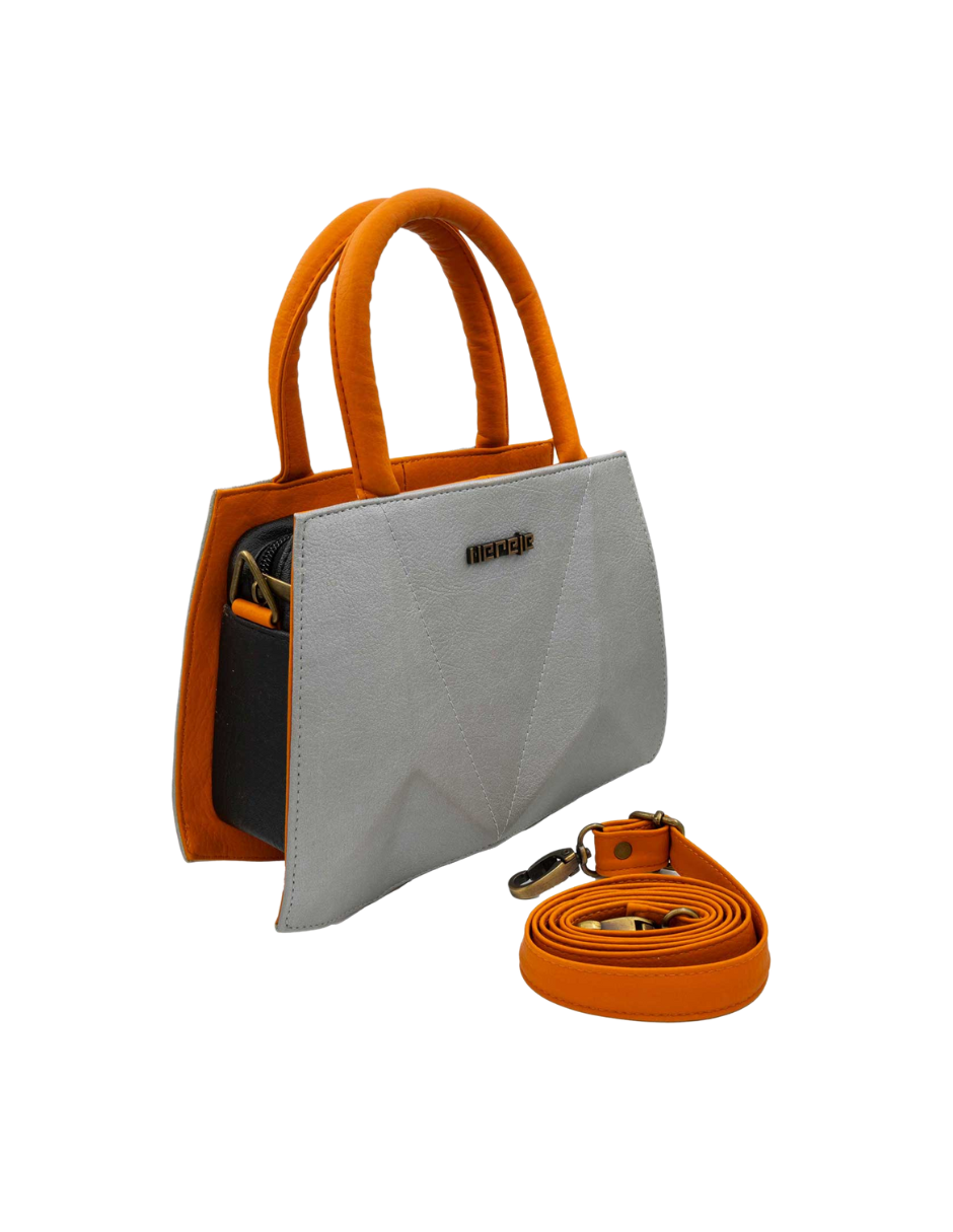 Foto 3 | Bolso De Mano New Francia Color Gris Hereje Para Dama