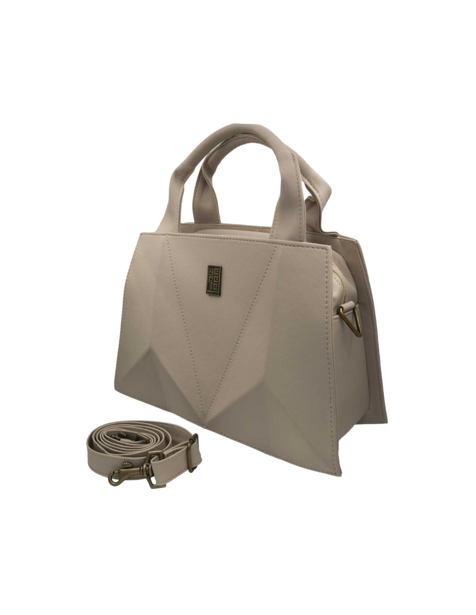 Foto 3 pulgar | Bolso De Mano Francia Color Beige Hereje Para Dama