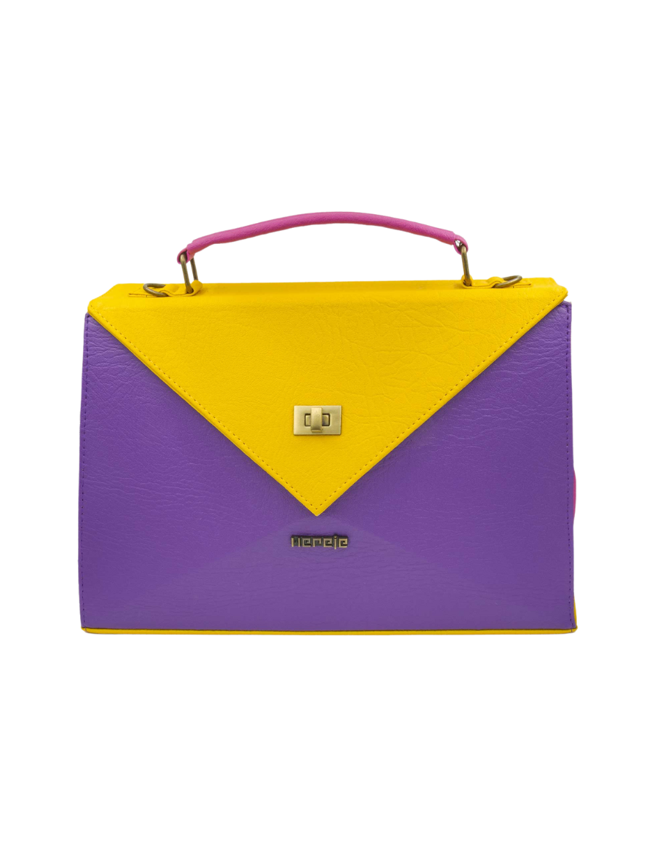 Foto 2 pulgar | Bolso Crossbody Siena Luminosa Bicolor Hereje Para Dama