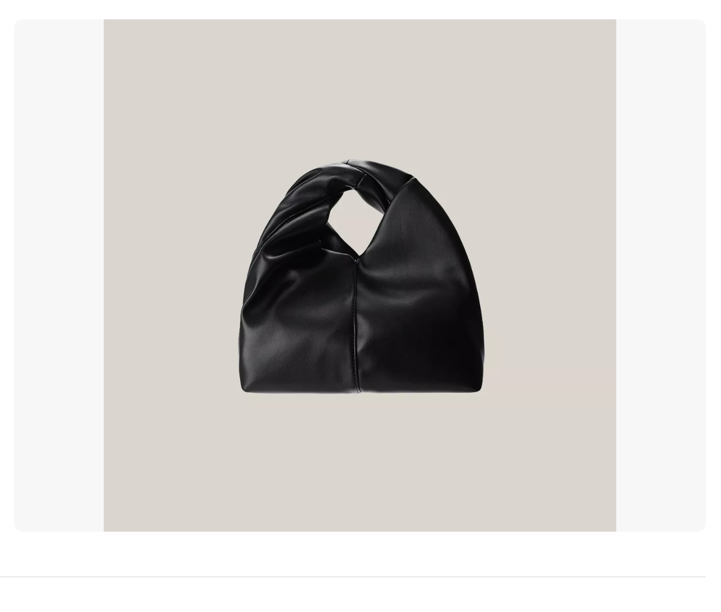 Bolso Nudo De Cuero Arrugado Forma Nube Estilo Hobo Mujer Negro Xtellar