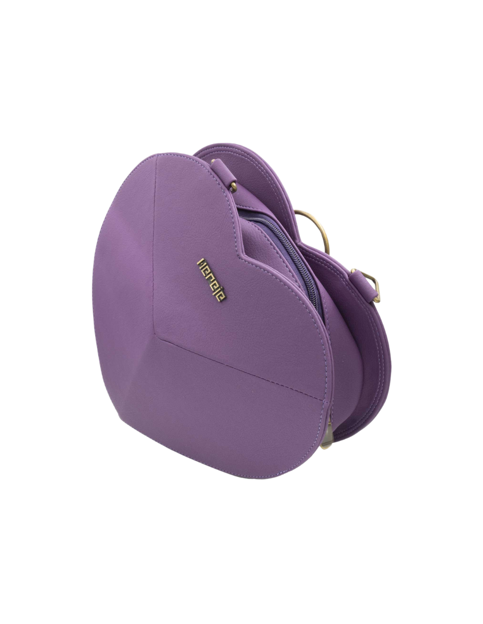 Foto 2 pulgar | Bolso Crossbody Corazón Morado Hereje para Dama