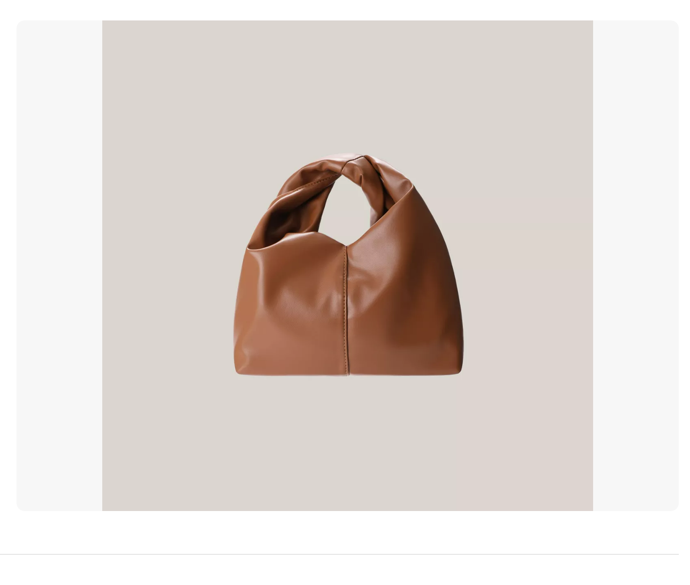 Bolso Nudo De Cuero Arrugado Forma Nube Estilo Hobo Mujer Bordó Xtellar