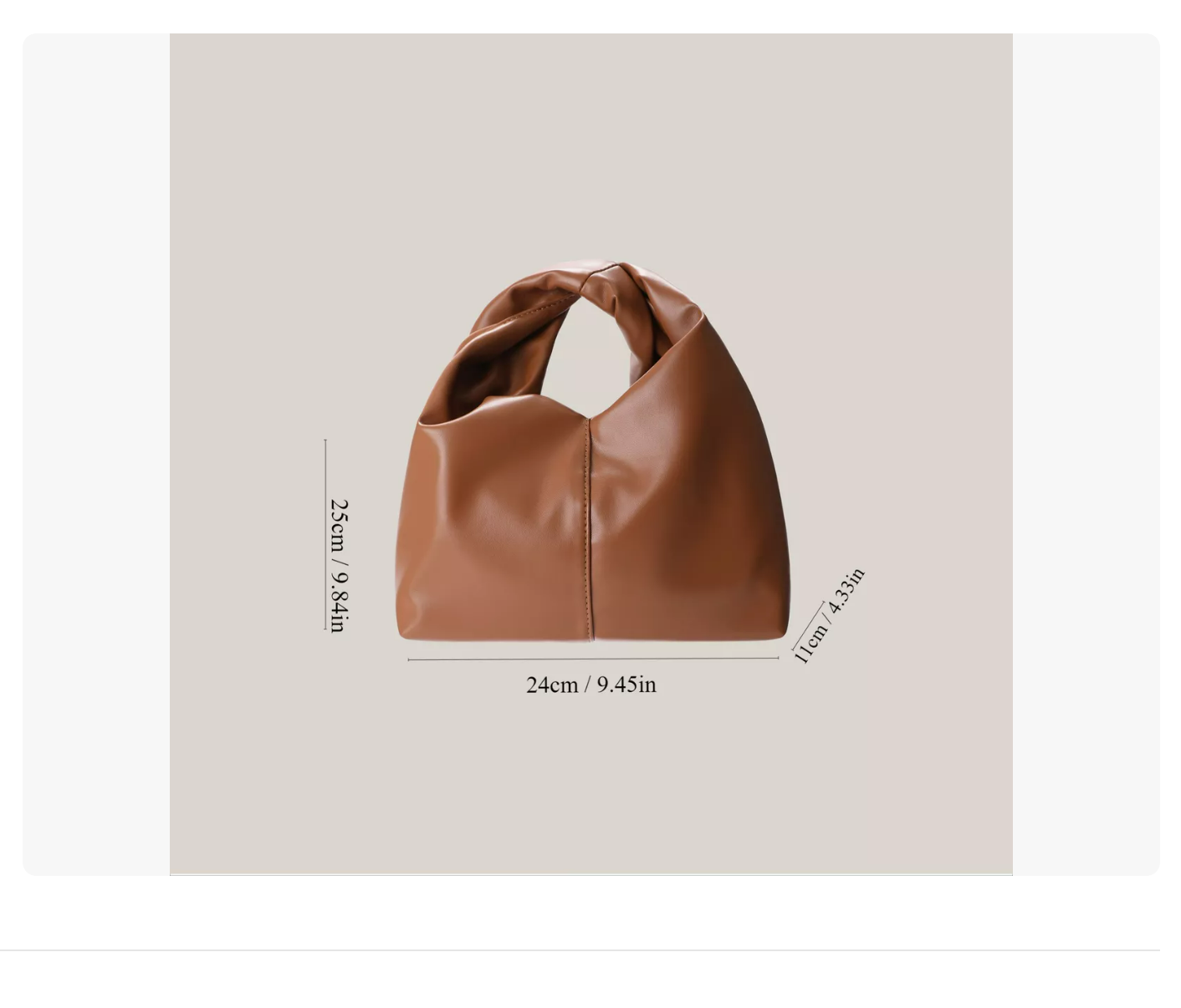 Foto 3 pulgar | Bolso Nudo De Cuero Arrugado Forma Nube Estilo Hobo Mujer Bordó Xtellar