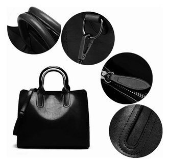 Foto 3 | Bolso Mano Hombro Xtellar De Mujer Color Negro