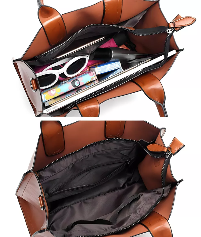 Foto 5 pulgar | Bolsa Mano Hombro Xtellar De Mujer Marrón