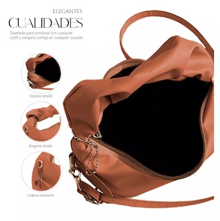 Foto 2 | Bolso De Mano Belug Tipo Piel Para Mujer Marron