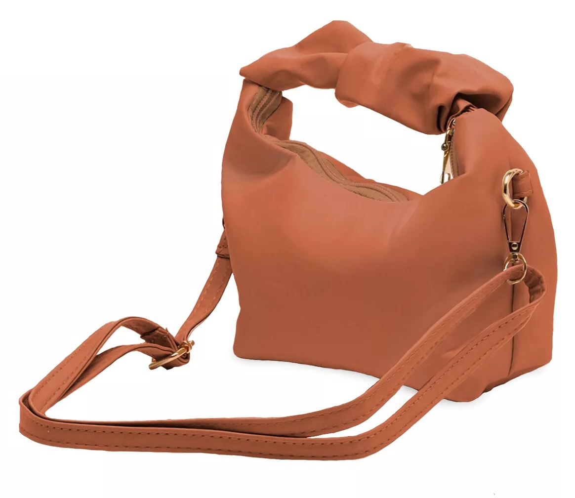 Foto 6 pulgar | Bolso De Mano Belug Tipo Piel Para Mujer Marron