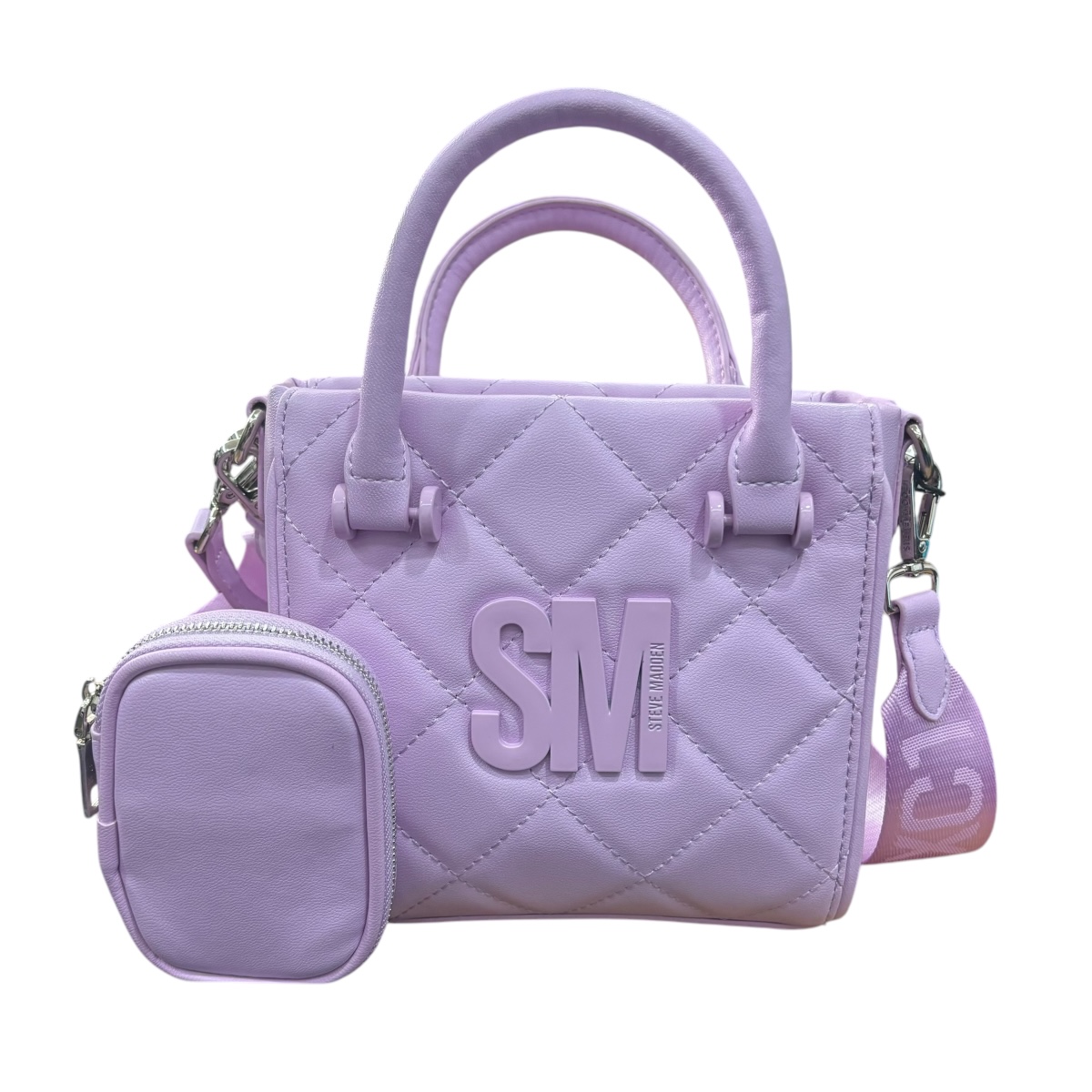 Foto 1 | Mini Tote Steve Madden Color Lila Con Doble Asa Para Mano
