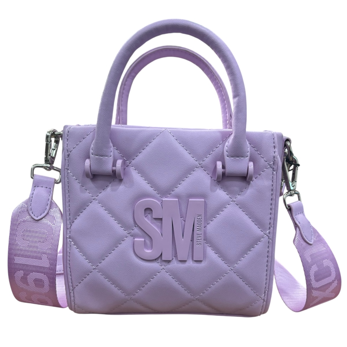 Foto 2 | Mini Tote Steve Madden Color Lila Con Doble Asa Para Mano