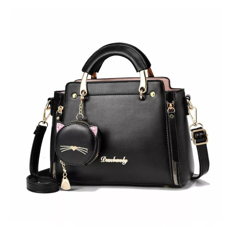 Foto 1 | Bolso Xtellar De Mano Cross Cat Negro
