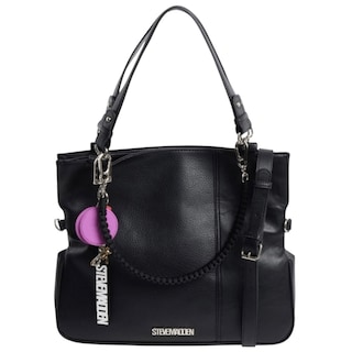 Foto 1 | Bolsa Shopper Steve Madden De Piel Color Negra