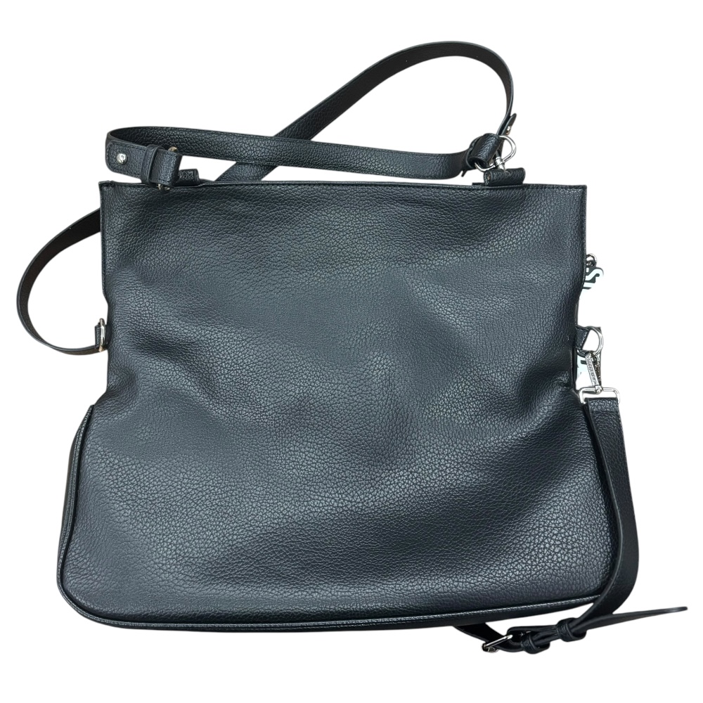 Foto 2 | Bolsa Shopper Steve Madden De Piel Color Negra