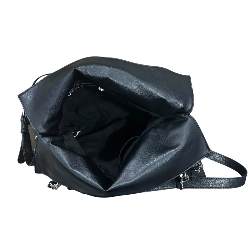 Foto 4 | Bolsa Shopper Steve Madden De Piel Color Negra