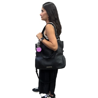 Foto 5 | Bolsa Shopper Steve Madden De Piel Color Negra