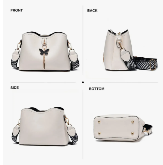 Foto 5 pulgar | Bolsa Bandolera Xtellar Blanca para Dama