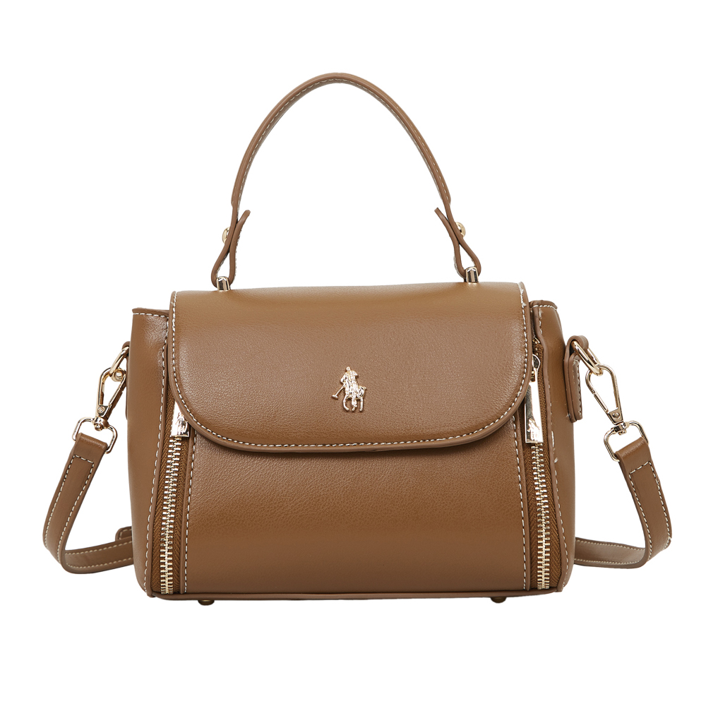 Handbag Hpc Polo De Color Camel