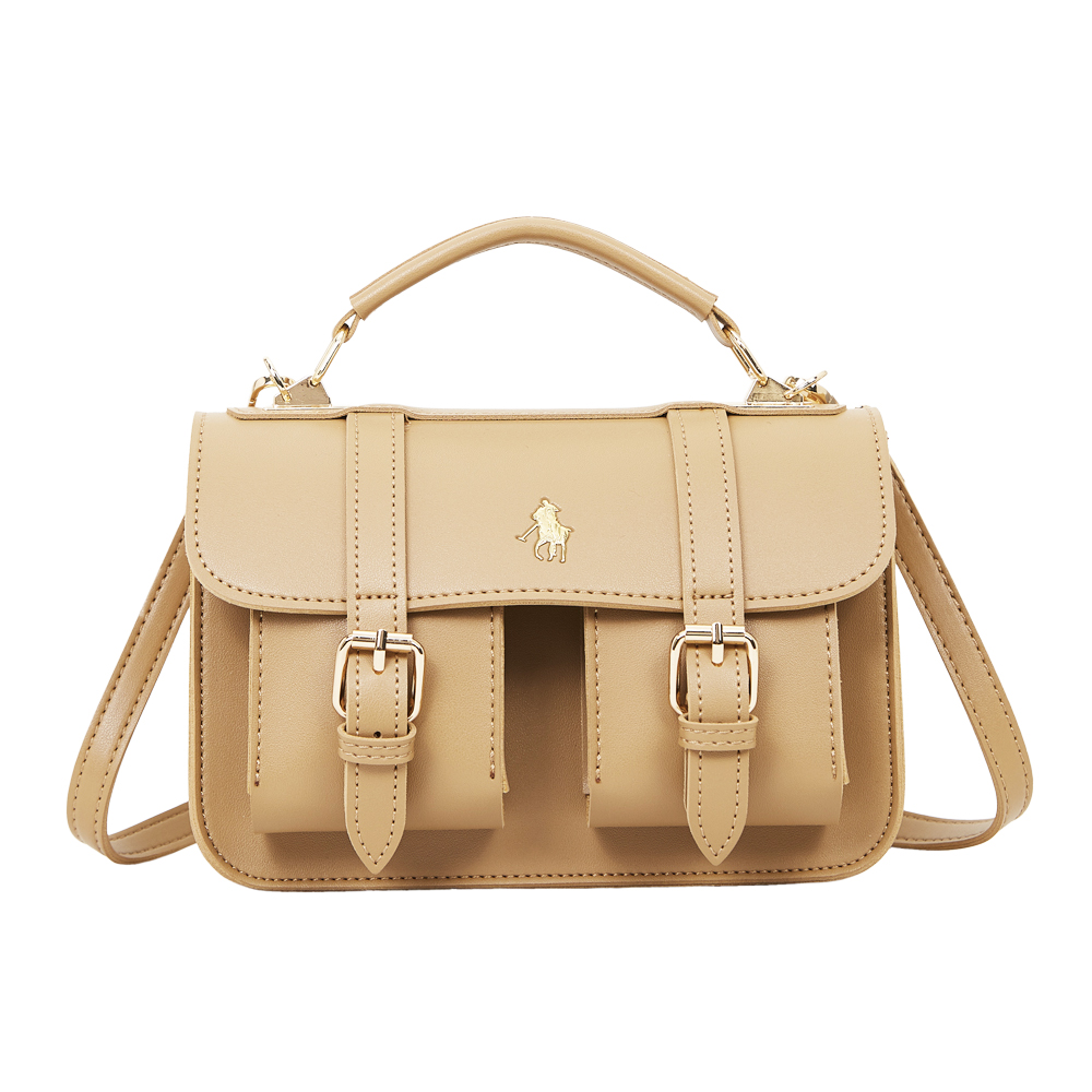 Handbag Hpc Polo De Color Camel