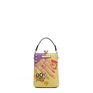 Foto 1 | Bolsa De Mano Nicole Lee Estampada Nails Polish Ss25